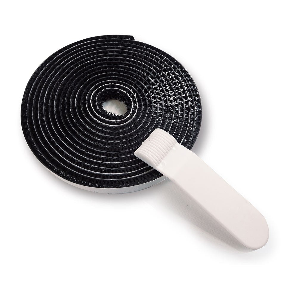 Fita adesiva para telas mosquiteiras adaptÃ¡veis de fibra de vidro e alumÃ­nio, preta, 500 cm_0