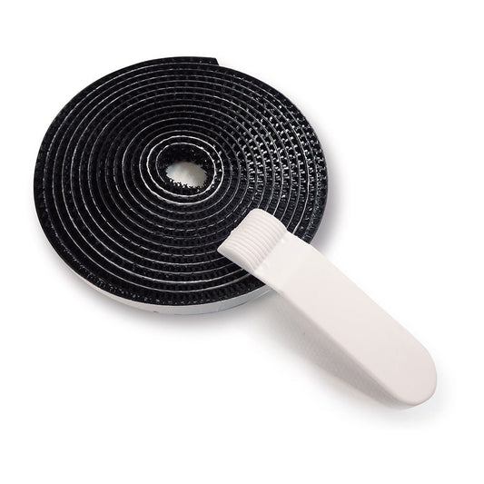 Fita adesiva para telas mosquiteiras adaptÃ¡veis de fibra de vidro e alumÃ­nio, preta, 500 cm_0