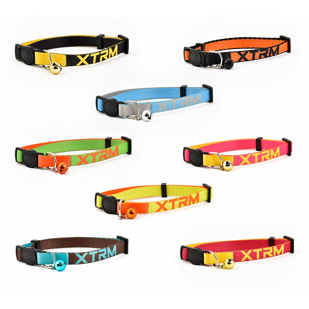 Coleira gato x-trm neon flash 10 mm x 22-33 cm, cores sortidas_0