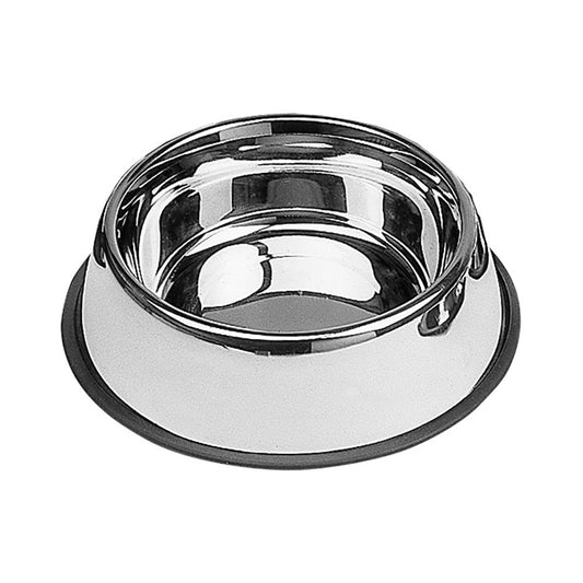 Comedouro anti-deslizante em aÃ§o inoxidÃ¡vel 0,45l Ã¸19cm nayeco_0