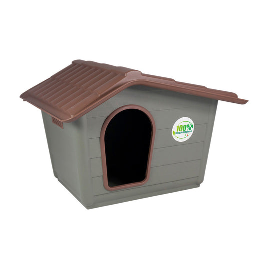 Casinha eco mini 100% material reciclÃ¡vel com dupla grelha da ventoinha 60x50x41cm nayeco_0