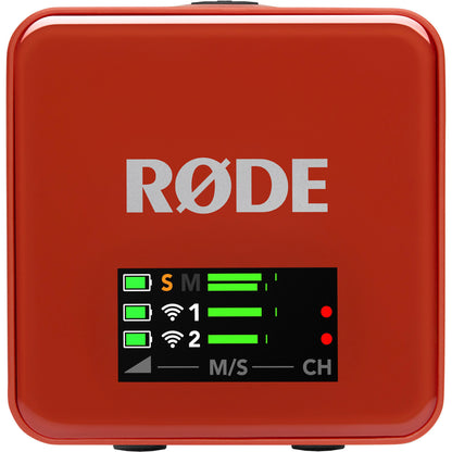 Microfone Sem Fios Rode Wireless GO Gen 3 Vermelho Escuro