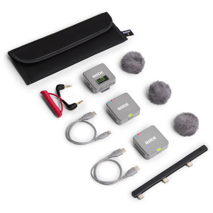 Microfone Sem Fios Rode Wireless GO Gen 3 Cinzento