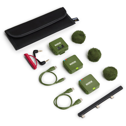 Microfone Wireless Rode Wireless GO Gen 3 Verde