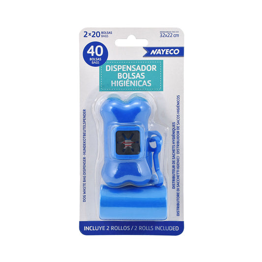 Porta-sacos+2 rolos de 20 sacos de cores sortidas_0