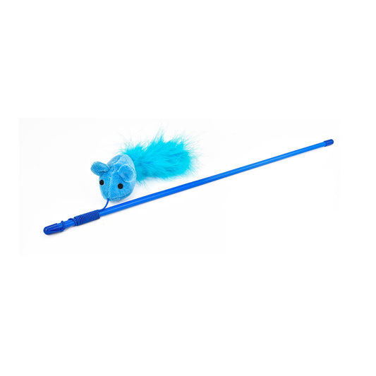 Brinquedo para gatos haste com rato e caneta 48cm nayeco_0