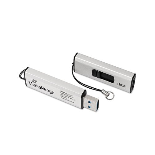 USB-Stick MEDIARANGE / 128 GB / Preto_0