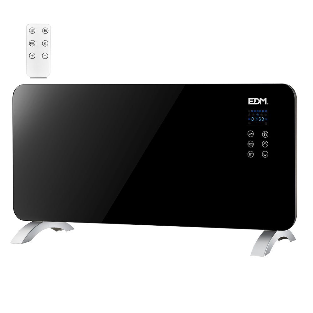 Aquecedor convector com frontal de vidro 2000w edm_0