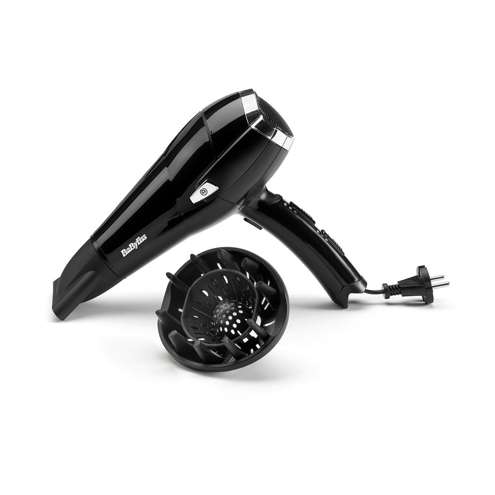 Secador de cabelo preto 2000w com cabo retrÃ¡til_0