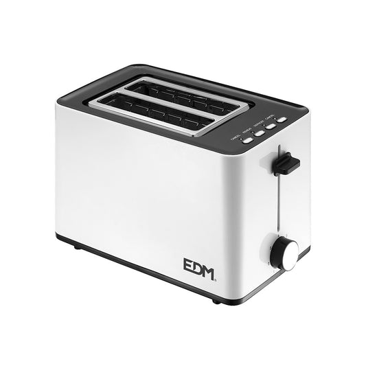 Torradeira 850w ranhura dupla white design edm_0