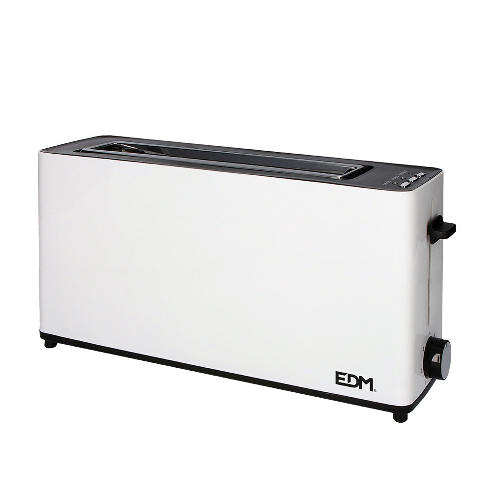 Torradeira 900w ranhura grande white design edm_0