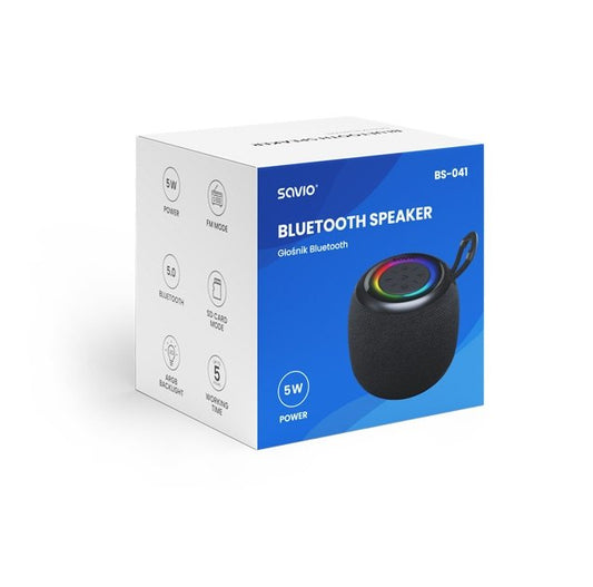 ALTAVOZ BLUETOOTH 5.0 5W NEGRO SAVIO BS-041_0