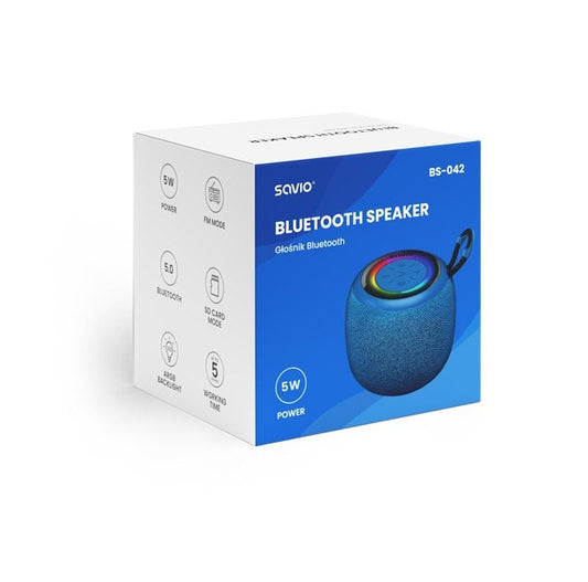 ALTAVOZ BLUETOOTH 5.0 5W NEGRO SAVIO BS-042_0