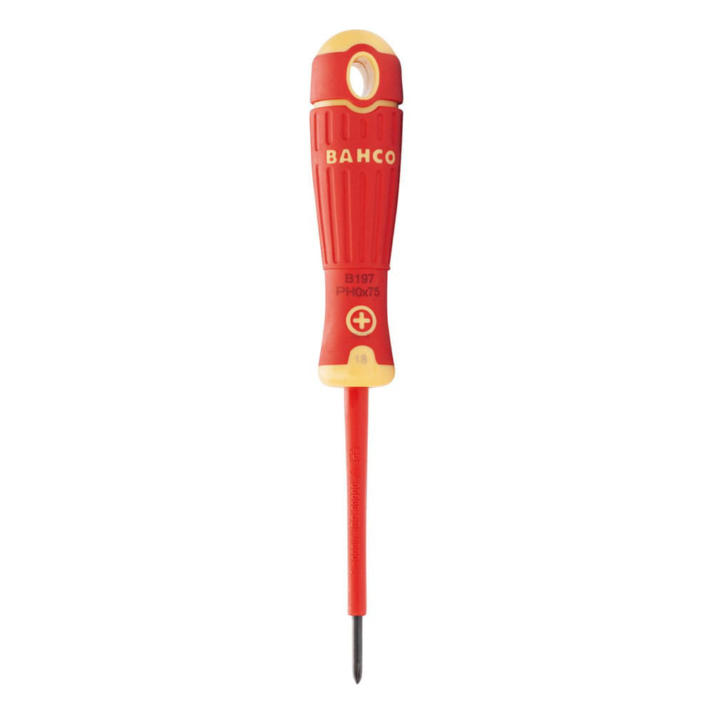 Chave de fendas phillips isolada bahcofit ph1 x 80 mm_0
