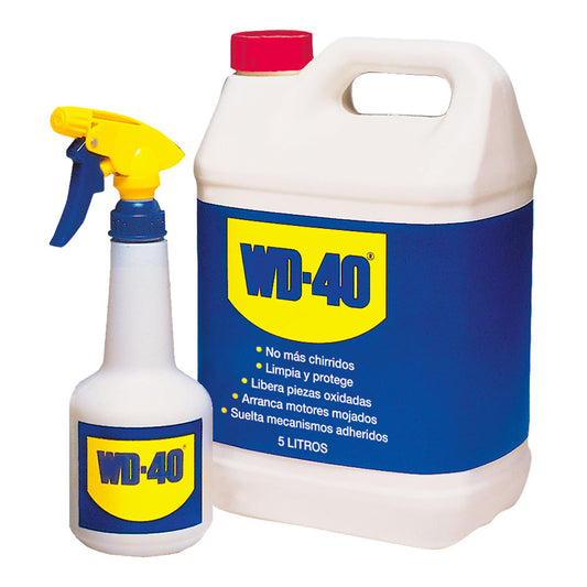 Lubrificante multiÃºsos wd40 garrafÃ£o de 5 l + pulverizador grÃ¡tis wd40_0