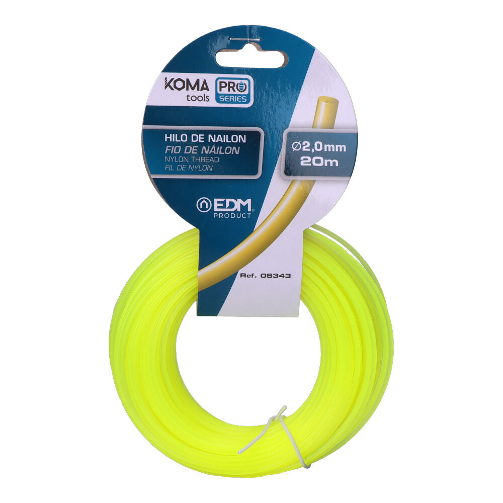 Fio roÃ§adeira Ã¸2mm rosca 20m koma tools_0