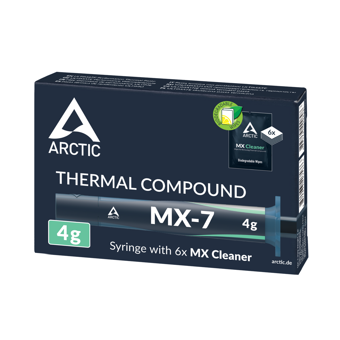Pasta Térmica ARCTIC MX-7 4g com MX-Cleaner
