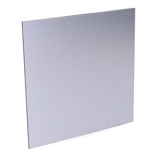 Tampa 175 x 175mm alumÃ­nio escovado cinza para extrator 08413 Ã¸10cm edm_0
