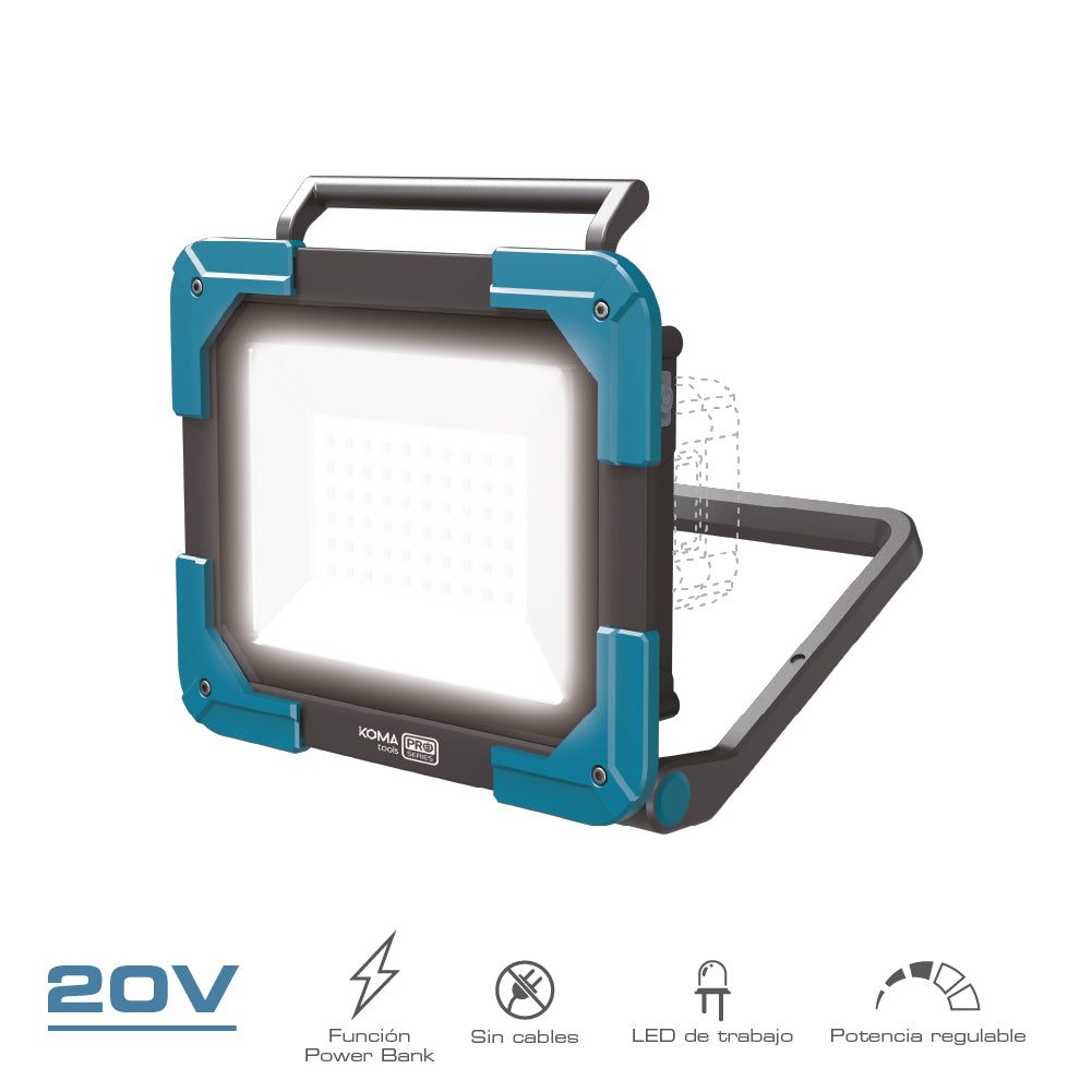 LÃ¢mpada de trabalho led 20 v 2500 lm (sem bateria e carregador)_0