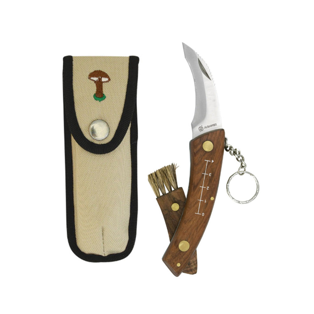 Navalha cogumelos inoxidavel com chaveiro + capa lÃ¢mina 7,5cm imex el zorro_0