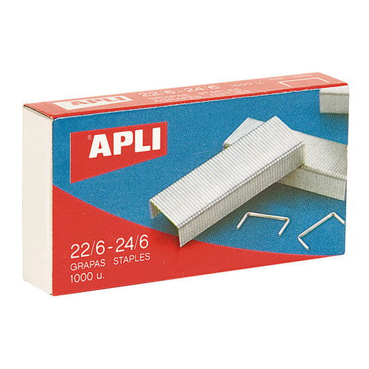 Agrafos galvanizados 22/6-24/6 aplicam para agrafadores de mesa_0