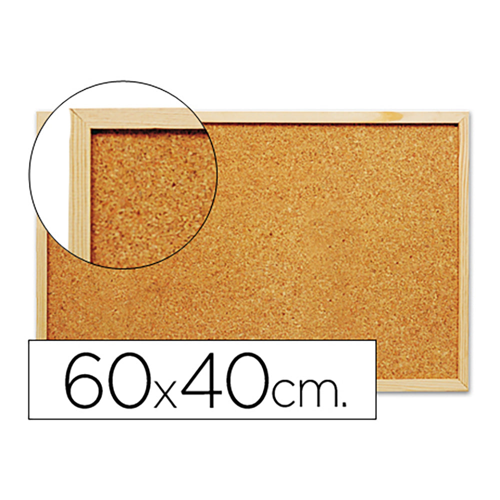Quadro de cortiÃ§a q-connect 60x40cm com moldura de madeira_0