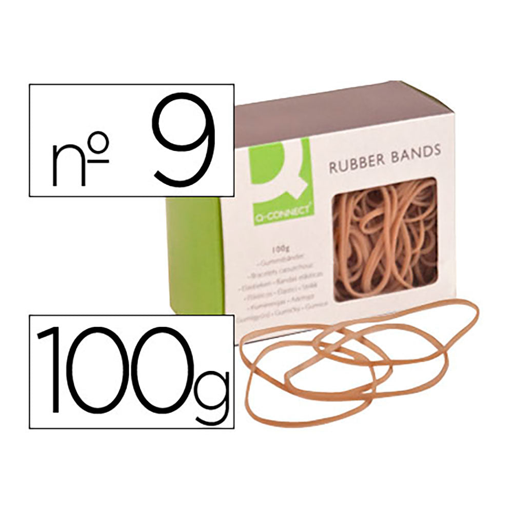 ElÃ¡sticos q-connect 100g. nÂ°9 90x2mm_0