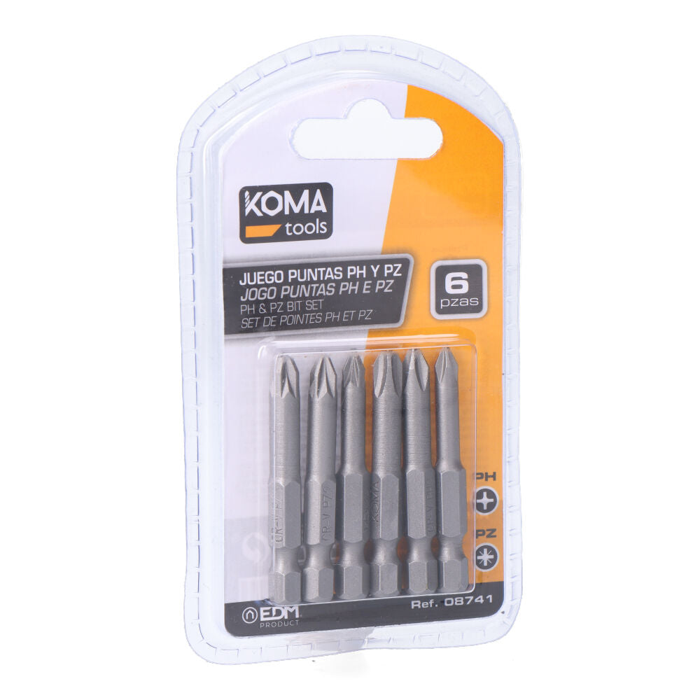 Jogo de 6 ponteirasph 1-2-3 pz 1-2-3 x 50mm_0