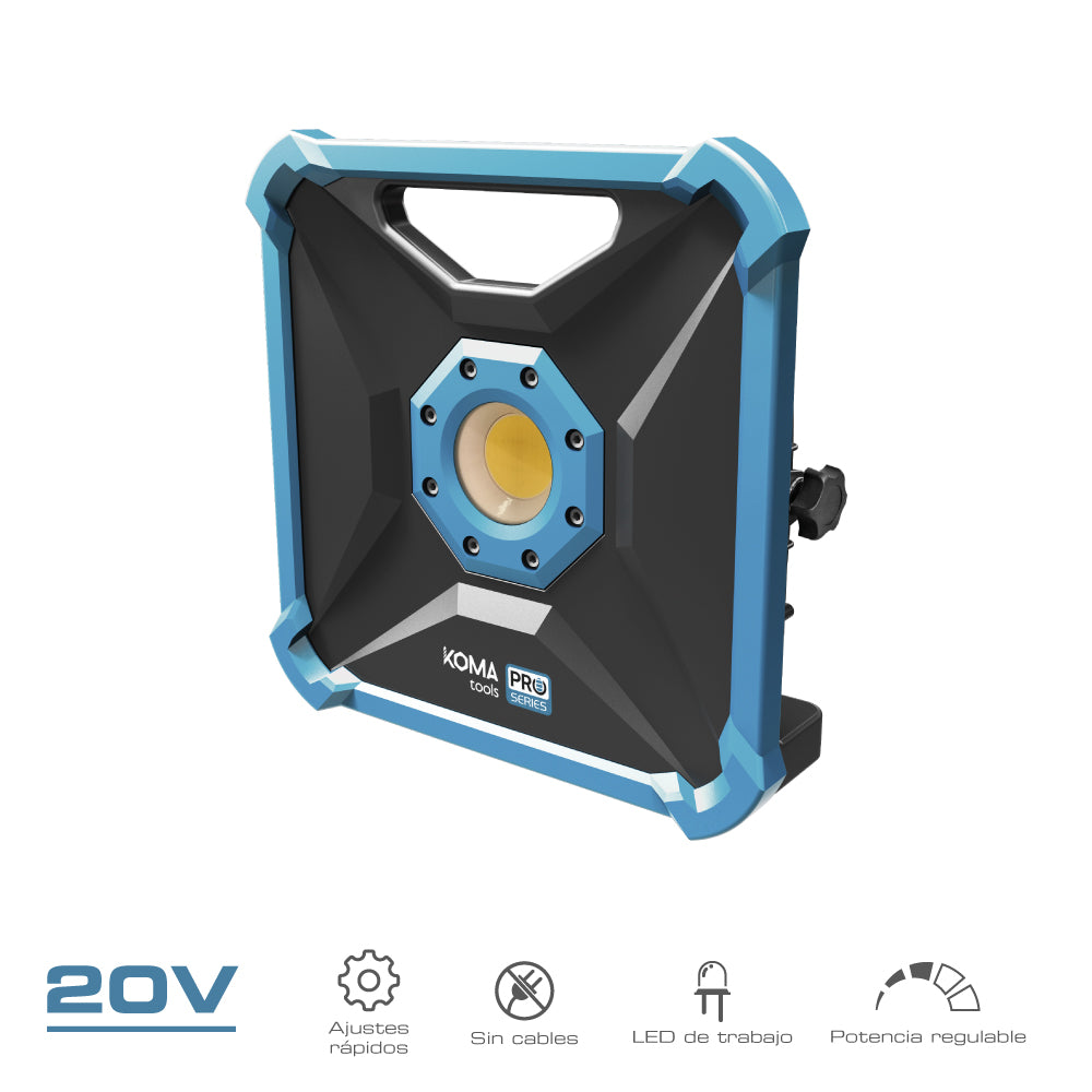Foco projetor led 20w 1800lm (sem bateria e carregador) 22,8 x 7 x 22,8 cm_0
