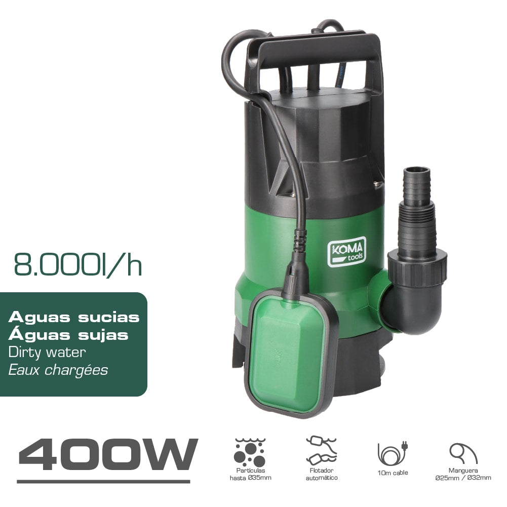 Bomba de drenagem de Ã¡gua suja 400 w_0