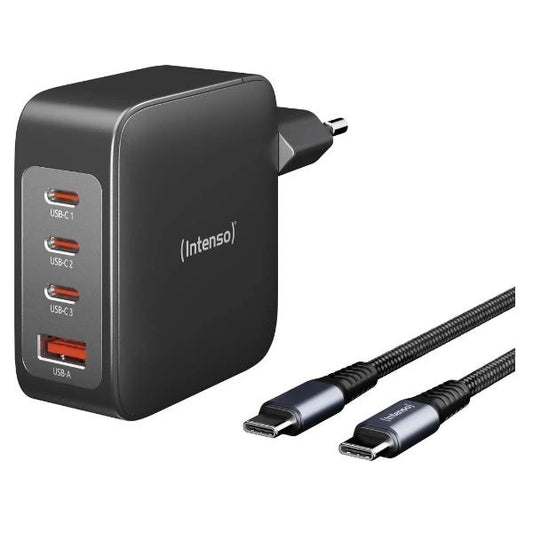 Adaptador de Poder INTENSO / 3 USB-C + 1 USB A / 140W / Preto_0