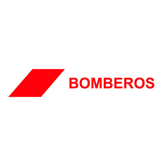 Fita de sinalizaÃ§Ã£o "bomberos" 75 mm x 0,05 mm x 200 m_0