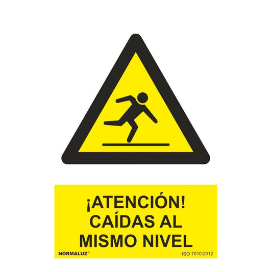 Sinal "riesgo caÃ­da al mismo nivel", pvc, 21 x 30 cm_0