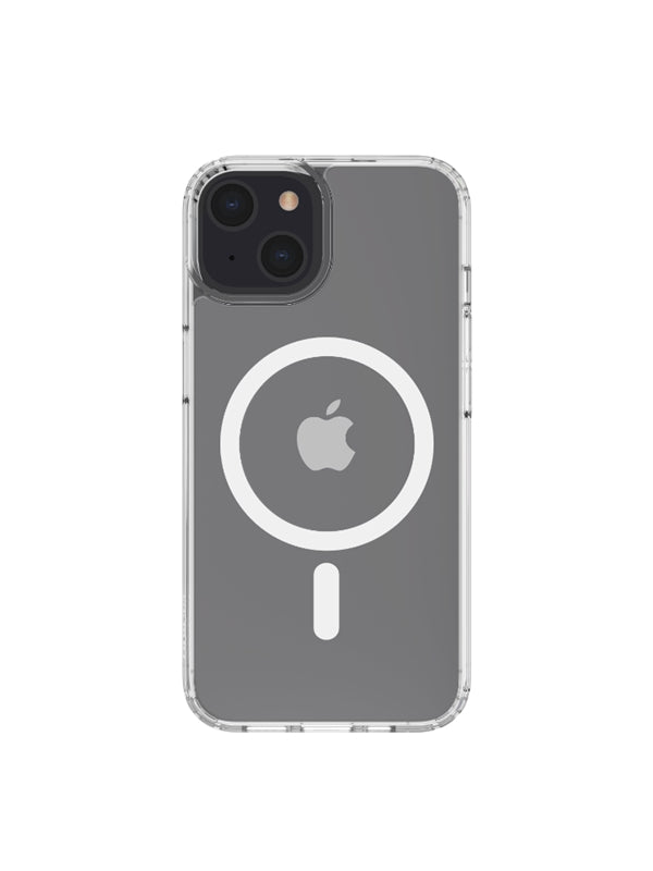 CUSTODIA PROTETTIVA MAGNETICA E ANTIMICROBICA PER IPHONE 14 -TRASPARENTE_0