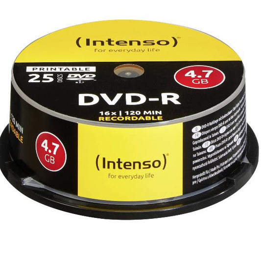 DVD-R 4.7 GB - 16X - SPINDLE 25 PZ. PRINTABLE_0