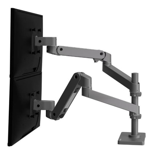 BRACCIO PER DOPPIO MONITOR LX PRO DUAL (GRIGIO SCURO) (45-690-293)_0