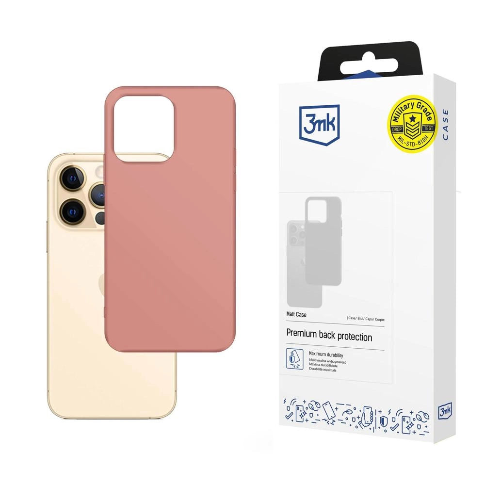Case for iPhone 13 Pro Max from the 3mk Matt Case series - pink_0