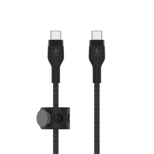 CAVO INTRECCIATO SILICONE DA USB-C A USB-C 2.0 3M - NERO_0