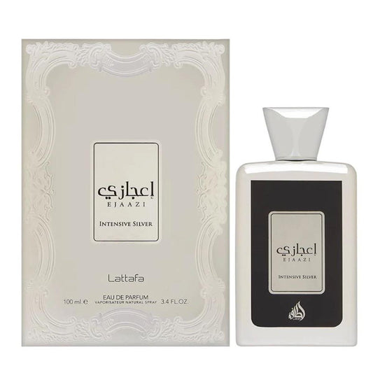 LATTAFA EJAAZI INTENSIVE SILVER EAU DE PARFUM 100ML VAPORIZADOR_0