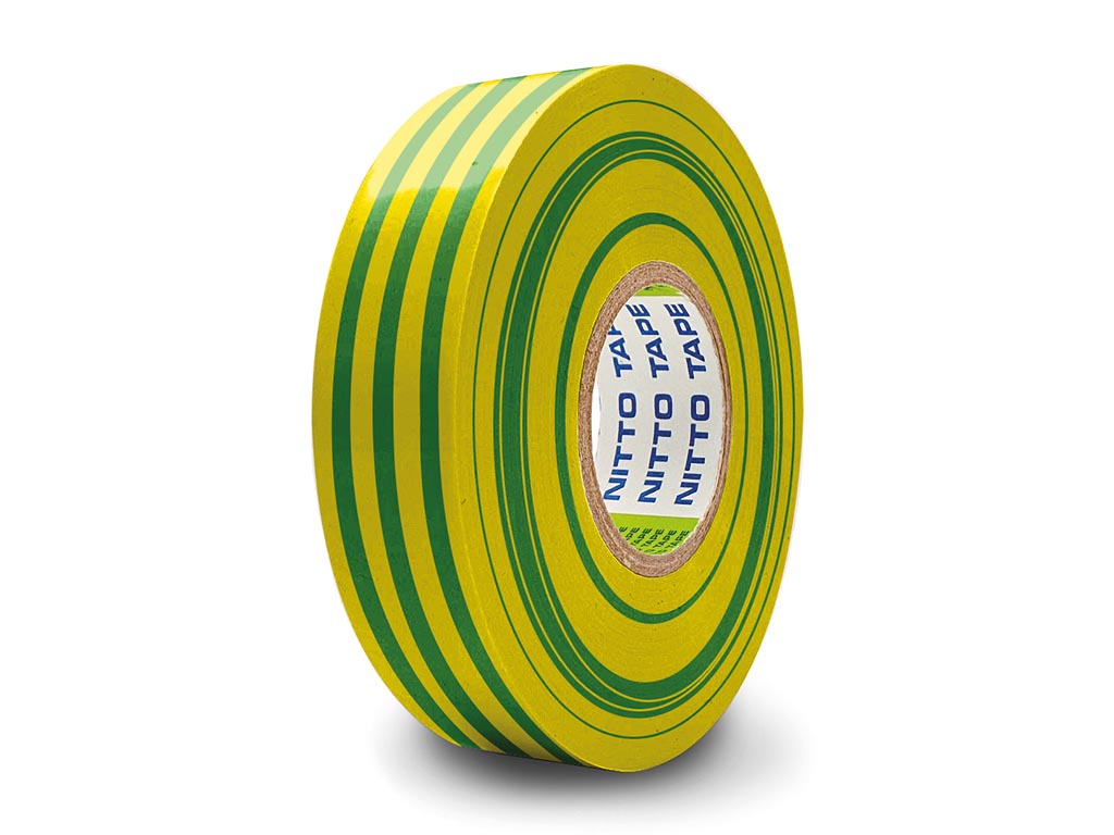 NITTO - FITA DE ISOLAMENTO - VERDE/AMARELO - 19 mm x 10 m_0