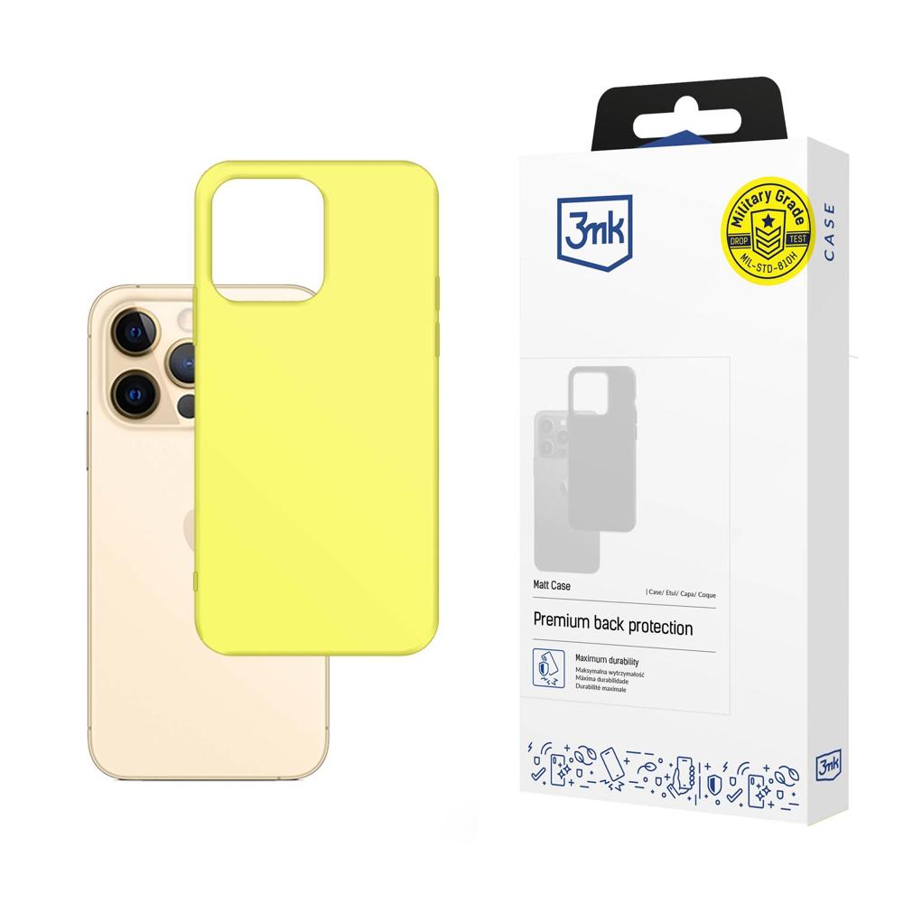 3mk Matt Case for iPhone 13 Pro - Yellow_0