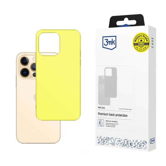 3mk Matt Case for iPhone 13 Pro - Yellow_0
