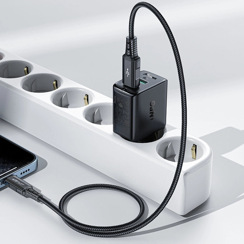 Acefast charger 2x USB 18W QC 3.0, AFC, FCP black (A33 black)_1