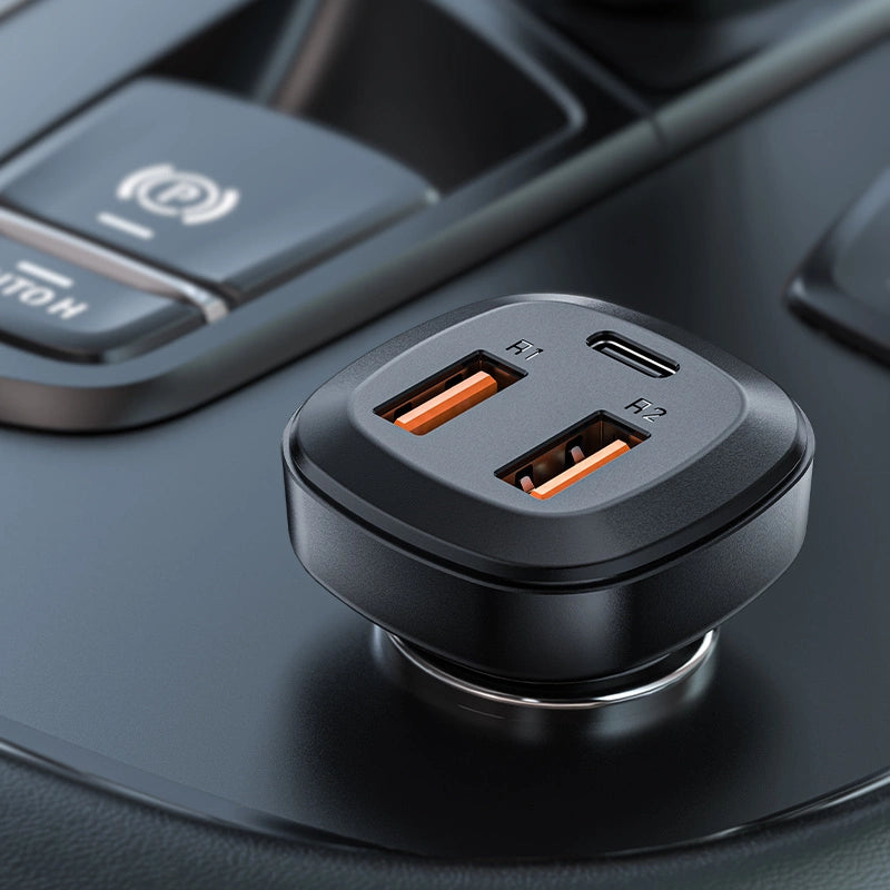 Acefast car charger 66W 2x USB / USB Type C, PPS, Power Delivery, Quick Charge 4.0, AFC, FCP, SCP black (B9)_3