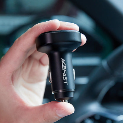 Acefast car charger 66W 2x USB / USB Type C, PPS, Power Delivery, Quick Charge 4.0, AFC, FCP, SCP black (B9)_6
