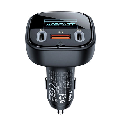 Acefast car charger 101W 2x USB Type C / USB, PPS, Power Delivery, Quick Charge 4.0, AFC, FCP black (B5)_3