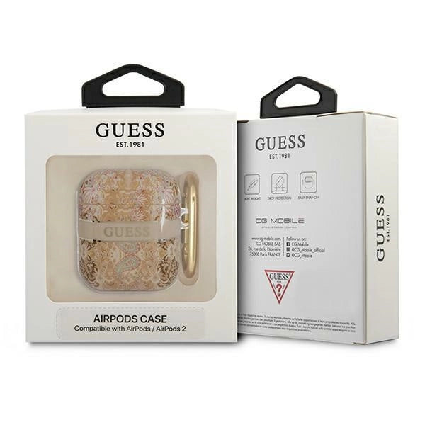 Guess GUA2HHFLD AirPods cover gold/gold Paisley Strap Collection_2