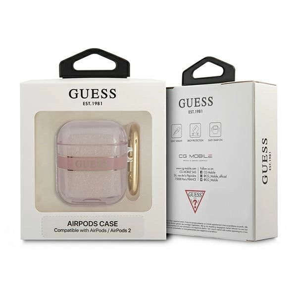 Guess GUA2HHTSP AirPods cover pink/pink Strap Collection_2
