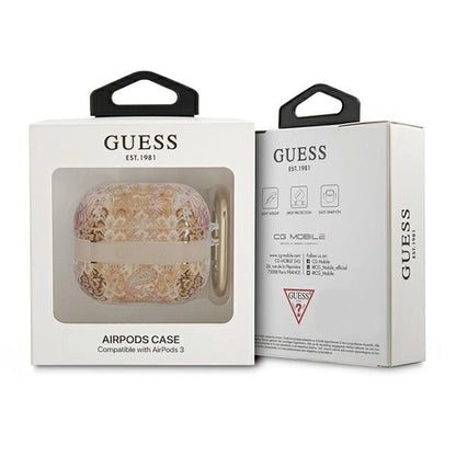 Guess GUA3HHFLD AirPods 3 cover gold/gold Paisley Strap Collection_2