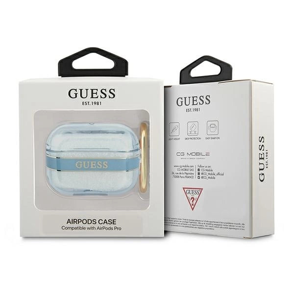 Guess GUAPHHTSB AirPods Pro cover blue/blue Strap Collection_2